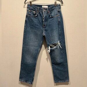 TOPSHOP Ankle Blue Dad Jeans / Size 28 /